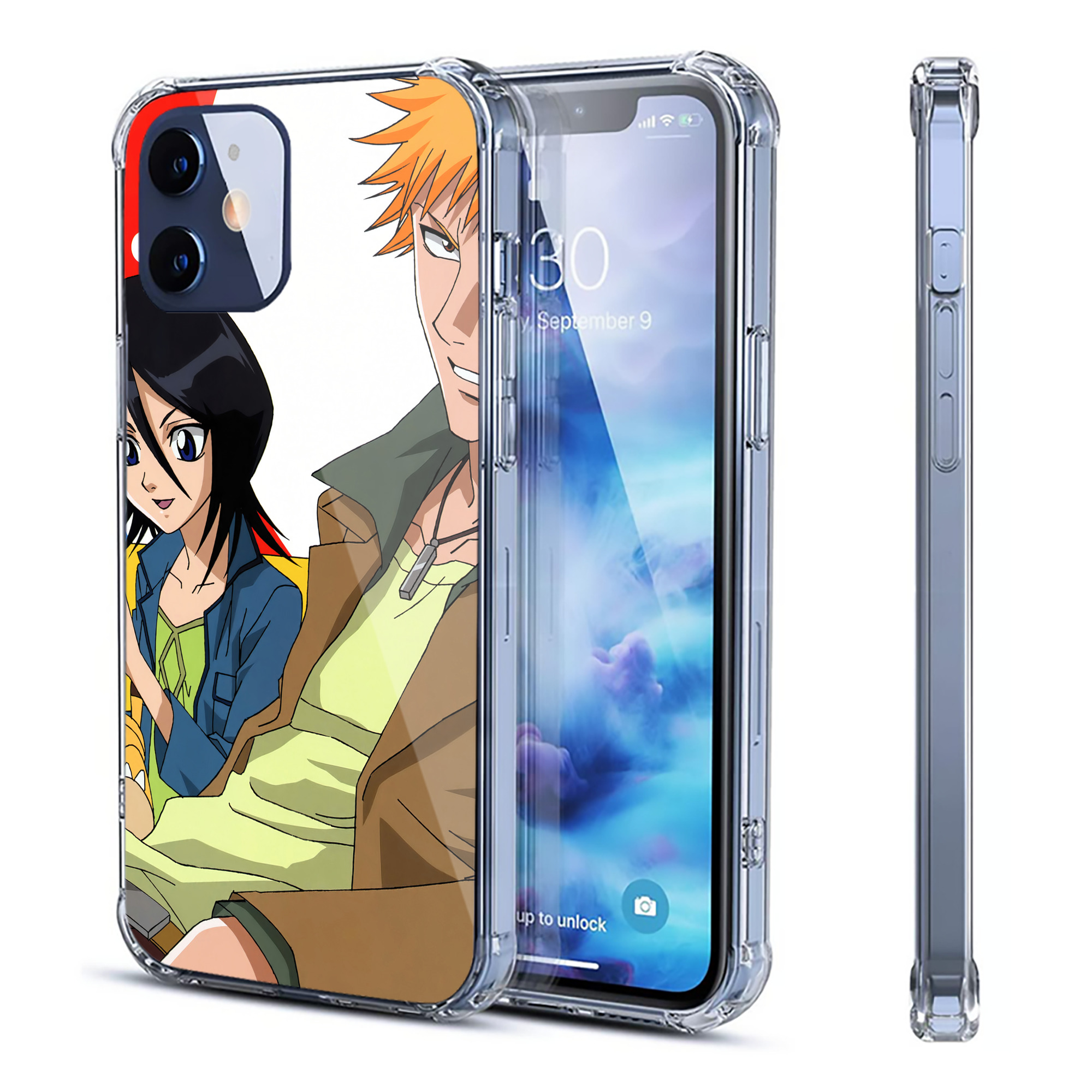 （画像用） ブリーチ BLEACH 【iPhone 12シリーズ対応】透明スマホケース（クリアソフトケース）